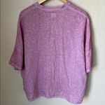 120% Lino linen rose button down blouse Pink Size M Photo 5