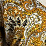 Michael Kors -  Women Shirt Top Medium Yellow Black  Open Shoulder Marigold Photo 1