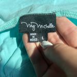 My Michelle Teal Early 2000 Sequence Lace Tank Top Photo 2