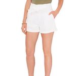 Chelsea and Violet  Paperbag Waist Tie Belt High Rise Stretch Denim Shorts Photo 1