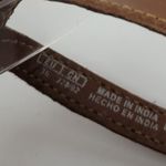 MNG Women's Sandals 36 Brown Leather Barefoot Ankle‎ Strap Slip Photo 10