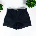 Everlane The Cotton Twill Shorts in Black Photo 4