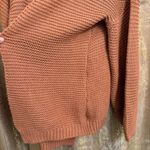 Brave Soul  London Burnt Orange Knit Oversized Chunky Cardigan Sweater L/16 Photo 6