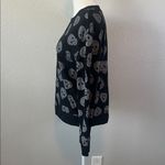 No Boundaries  Skull Print Crewneck Sweatshirt Black Juniors Medium Photo 3