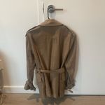 Helmut Lang  Taupe Rider Trench Coat in Driftwood Size XS Photo 13