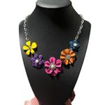 Floral Multicolor Necklace Pink Photo 1