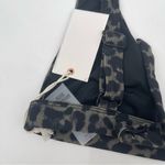 Good American  Bikini Top Sexy Boost Wide Band Animal Print Green Size Small NWT Photo 6