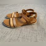 Brown and Tan Sandals ECCO Women's Flash Ankle Strap Sandal Size 9 Photo 3