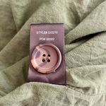 LuLu’s Linen Blend Olive Green Women's Dress Size M Photo 6