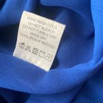 L'Academie  deep‎ V Neck Velvet women's XS Top long sleeve Romantic luxury blue Photo 3