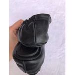 Tory Burch Minnie Travel Ballet Flats Black Leather Size 6 M Gold Style 50393 Photo 8