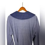 Anne Lewin Blue and Ligth Blue Knit Top Polyester Size M Photo 3