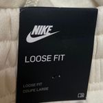 Nike NEW White High Elastic Waist Loose Fit Activewear Jogger Sweatpants Size M Photo 3