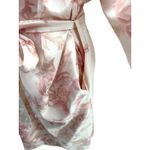 Monique Lhuillier Pottery Barn Floral Satin Robe Kimono Belted Sleeve Pajama Tan Size undefined Photo 2