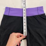 Lululemon Capri Leggings‎ Black and Purple Size 4 Photo 8