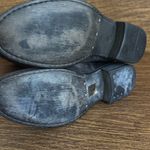 Paola Ferri Grey Black Distressed Suede Studded‎ Moto Motorcycle Boots 39 Gray Size 8 Photo 7