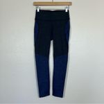 Outdoor Voices  Blue Colorblock TechSweat 7/8 Zoom Leggings Photo 11