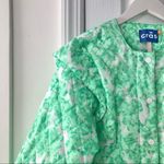 Cras Green White Quintacras Minty Quilted Bold Shoulder Jacket NWT 40 Green Wht Size undefined Photo 7