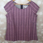 Southern Tide  Pink and Blouse Cropped Blouse Photo 0