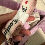 Juicy Couture NWT! Y2K Lavender Mini Tote with Heart Charm Photo 4