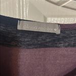 Olivia Moon  Purple‎ and Black Striped Tee Photo 1