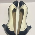 Salvatore Ferragamo  Florence Italian Made Dress Shoes Heels Sz 6.5AAA Navy/white Photo 5