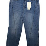 High Waist Straight Leg‎ Jeans Womens Size S Light Wash Denim Blue Photo 0