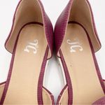 Journee Collection Helena Open Toe Flats Wine Maroon Laser Cut Women's Size 10 Photo 3
