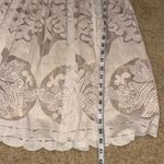 Plenty by Tracy Reese Lace Fit & Flare Dress Cutout Back Short Sleeve Tan Size 8 Photo 10