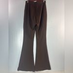 Meshki  S High Waisted Flare Tall Mocha Ponte Trouser Pants Photo 1