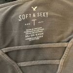 American Eagle  Soft & Sexy Gray Long Sleeve Tee Size XS Photo 4