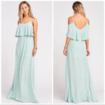 Show Me Your Mumu  Caitlin Ruffle Maxi Dress in Dusty Mint Crisp Medium Photo 2