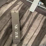 Nic+Zoe NWT  Semi-Sheer Black Skirt with cream lining size 14 Photo 6