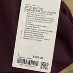 Lululemon NWT UV Protective Cinch Waist Running Jacket Goodnight Plum Size L Photo 9