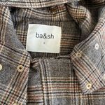 Ba&sh  Cox Marron Lady Coat Hooded Size 2 Us 8 Plaid Belted Wool blend Photo 2