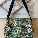 Vera Bradley Vera‎ Bradley Island Blooms Messenger Laptop Bag Blue White Floral 14.75x11x4.25 Photo 0
