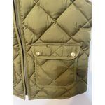 J.Crew  Vest Womens S Olive Green Quilted Excursion Down Vest Hiking  B0109 Photo 2