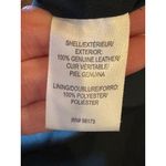 W By Worth Shirt Women 8 Green Crew Neck Leather Tunic Top Moto Luxury Retro Photo 8