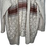 Anthropologie Pilcro Jemma Cable-Knit Open Cardigan Women Size XS/S Beige Wool Photo 4
