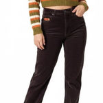 Empyre Corduroy High Rise Straight Leg Pants Womens 28 Brown Y2K Grunge Retro Photo 0