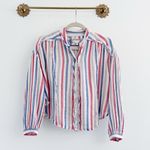 Free People  Striped Valley Gauze Shirt XS Photo 1