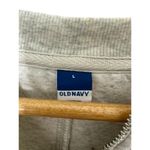 Old Navy Light Gray 1/2 Zip Cropped Pullover Sweatshirt Women's Large Photo 6