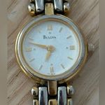 Bulova Vintage Ladies Watch Two-Tone Bracelet Pearl Dial Stainless Case New Batt Photo 0