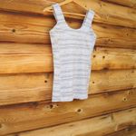 Lululemon  Scoop Back Tank Cyber Stripe White Silver Fox Photo 1
