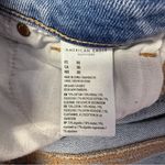 American Eagle Mom Shorts Crossover Button Distressed Denim Size 00 Photo 4
