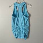 Athleta  Size S Blue Sleeveless Fastest Track Workout Athletic Shirt Ruched Photo 2