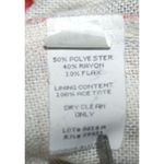 Tofy Tan Hawaiian Floral Jacket Size 8 Flax Blend Shoulder Pads Short Sleeves Photo 11