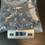 ZARA Basic Blue Printed Crew Neck 3/4 Sleeve Tunic Shift Dress Size Small Photo 9