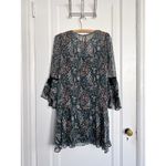 Veronica Beard  • Denver Crew Neck Dress mini floral silk drop waist flowy ruffle Photo 11
