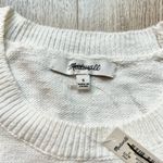 Madewell  Crochet-Trim Crop Sweater Tank in Lighthouse White Size S NWT Photo 9